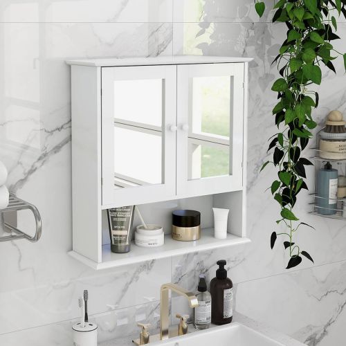 Bathroom Wall Cabinet With Doule Mirror Doors And Shelvs Bathroom Wall Cabinet With Doule Mirror Doors And Shelvs